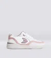 CARIUMA UBA WHITE PREMIUM LEATHER DARK ROSE LOGO SNEAKER MEN