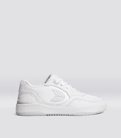 Cariuma Uba White Premium Leather Ice Logo Sneaker Women In White/ice