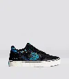 Cariuma Vallely Pro Avatar Black Suede Banshee Canvas Sneaker Women In Vallely Avatar Black Banshee