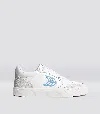 Cariuma Vallely White Leather Vintage White Suede Argentina Blue Logo Sneaker Women In White