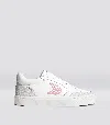 Cariuma Vallely White Leather Vintage White Suede Blush Pink Logo Sneaker Men In White