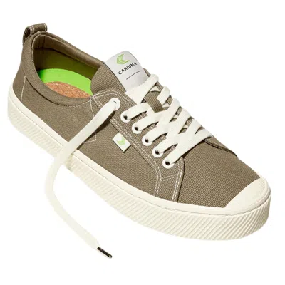 Cariuma Women's  Oca Low Sneakers Burnt Sand Canvas Lifestyle Shoes Gal2080 In Brown