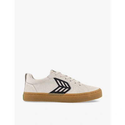 Cariuma Womens Offwhite Vintage Catiba Pro Suede And Organic-cotton Low-top Trainers
