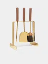 Carl Aubock Brass Fireplace Tool Set Carl Auböck Abask Gift Set In  Gold And Brown