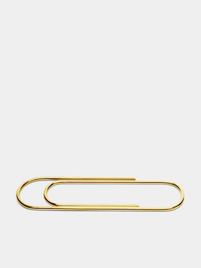 Carl Aubock Brass Oversized Paperclip Carl Auböck Abask Luxury Gift In Gold