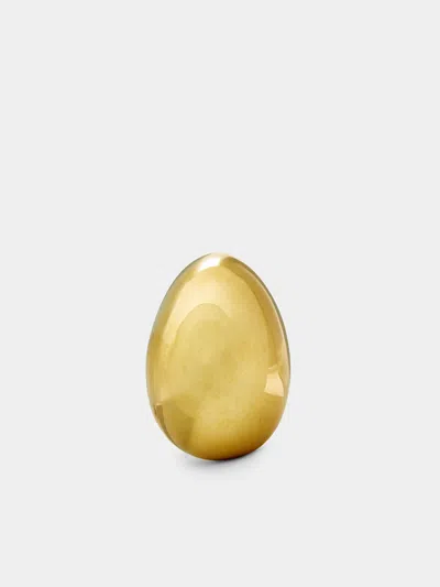 Carl Aubock Egg Brass Paperweight Carl Auböck Abask Luxury Gift In Gold