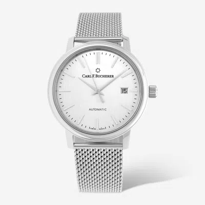 Carl F Bucherer Adamavi Date Stainless Steel Men's Automatic Watch In White
