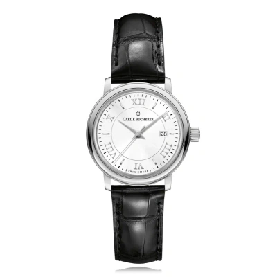 Carl F Bucherer Carl F. Bucherer Adamavi Automatic Silver Dial Ladies Watch 00.10320.08.15.01 In Black / Silver