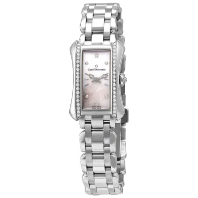 Carl F Bucherer Carl F. Bucherer Alacria Princess Quartz Diamond White Mother Of Pearl Dial Ladies Watch 00.10703.08 In Metallic