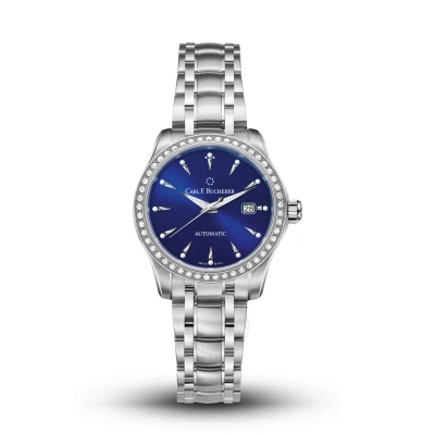 Carl F Bucherer Carl F. Bucherer Manero Autodate Automatic Diamond Blue Dial Ladies Watch 00.10911.08.53.31