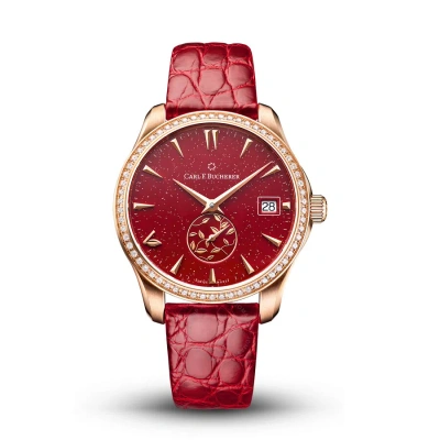Carl F Bucherer Carl F. Bucherer Manero Autodate Automatic Diamond Ladies Watch 00.10922.03.93.11 In Red