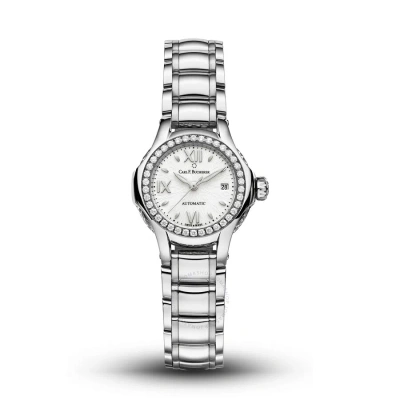 Carl F Bucherer Carl F. Bucherer Pathos Queen Automatic Diamond White Dial Ladies Watch 00.10551.08.25.31 In Metallic