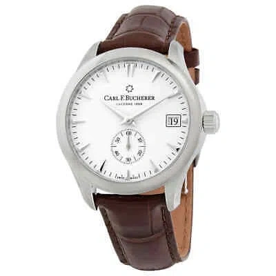 Pre-owned Carl F Bucherer Carl F. Bucherer Manero Peripheral Automatic White Dial Watch 00.10917.08.23.01