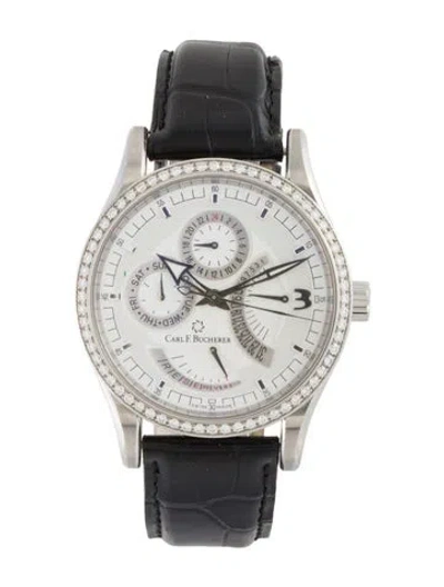 Pre-owned Carl F Bucherer Manero Retrograde Watch In Multi