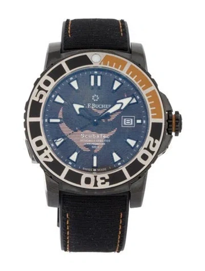 Pre-owned Carl F Bucherer Patravi Scubatec Black Manta Special Edition Watch In Multi