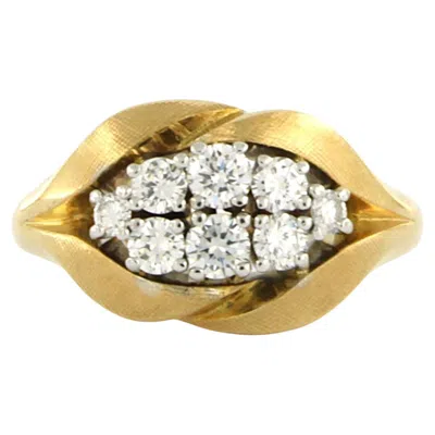 Pre-owned Carl F Bucherer Carl F. Bucherer Ring With Brilliant Cut Diamonds Up To 0.40ct 18k Gold In Multi
