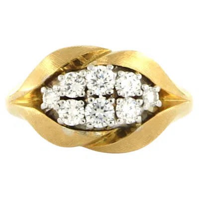 Pre-owned Carl F Bucherer Carl F. Bucherer Ring With Brilliant Cut Diamonds Up To 0.40ct 18k Gold In Multiple