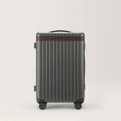 Carl Friedrik Carry-on Luggage - Hard Case In Polycarbonate And Aluminium - Gray / Dark Brown