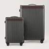 Carl Friedrik The Luggage Set Dark Brown In Dark Brown