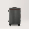 Carl Friedrik Front Pocket Carry-on Luggage - Hard Case In Polycarbonate And Aluminium - Gray / Dark Brown