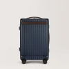 Carl Friedrik Front Pocket Carry-on Luggage - Hard Case In Polycarbonate And Aluminium - Navy/blue - Hackett Londo