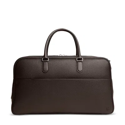 Carl Friedrik Granville Weekender Bag In Brown
