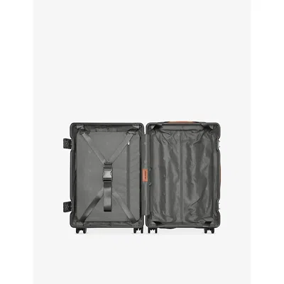 Carl Friedrik Grey/monogram Compression Pad- Carry On In Gray