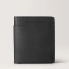 Carl Friedrik Large Bifold Wallet -  Vacchetta Leather - Black In Black