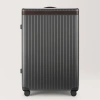 Carl Friedrik Large Check-in Luggage - Hard Case In Polycarbonate And Aluminium - Gray / Dark Brown In Dark Brown