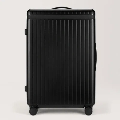 Carl Friedrik Large Check-in Luggage - Hard Case Lightweight Polycarbonate - Black