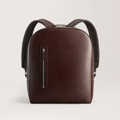 Carl Friedrik Leather Backpack - Dark Brown