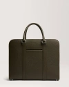 Carl Friedrik Palissy Double Briefcase In Dark Olive