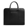 Carl Friedrik Palissy Double Leather Briefcase In Black