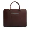 Carl Friedrik Palissy Leather Briefcase In Chocolate