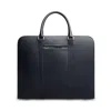 Carl Friedrik Palissy Double Leather Briefcase In Black