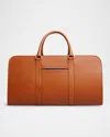 Carl Friedrik Cognac Palissy Leather Duffle Bag In Cognac