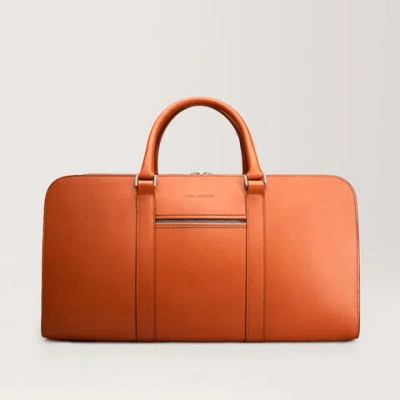 Carl Friedrik Rigid Weekender - Vacchetta Leather - Cognac Brown