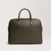 Carl Friedrik Slim Briefcase - Full-grain Leather - Dark Green