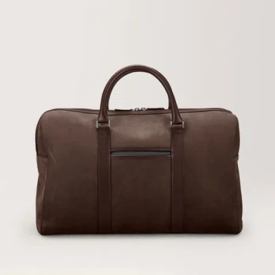 CARL FRIEDRIK SMALL WEEKEND BAG - NUBUCK - DARK BROWN