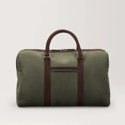 Carl Friedrik Small Weekend Bag - Nubuck - Green In Olive