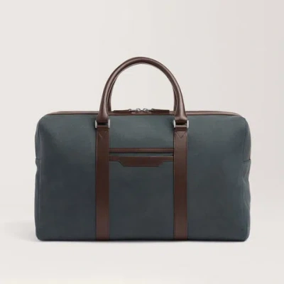 Carl Friedrik Small Weekend Bag - Nubuck - Navy Blue