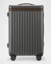 Carl Friedrik The Carry-on 22" Hardside Luggage In Grey / Chocolate