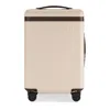 Carl Friedrik The Carry On Zip Spinner Suitcase In Sand/chocolate