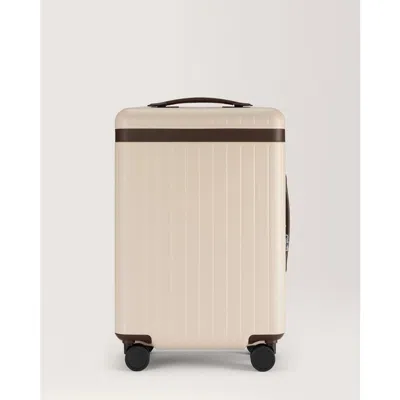 Carl Friedrik The Carry-on Zipped Suitcase In Sand/chocolate