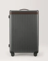 Carl Friedrik The Check-in Suitcase In Grey/chocolate
