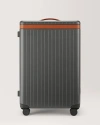 Carl Friedrik The Check-in Suitcase In Grey/cognac