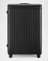 Carl Friedrik The Large Check In Spinner Suitcase In Black / Black