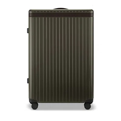 Carl Friedrik The Large Check In Spinner Suitcase In Brown