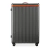 Carl Friedrik The Large Check In Spinner Suitcase In Grey/cognac