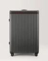 Carl Friedrik The Large Check-in Zipped Suitcase In Grey/chocolate